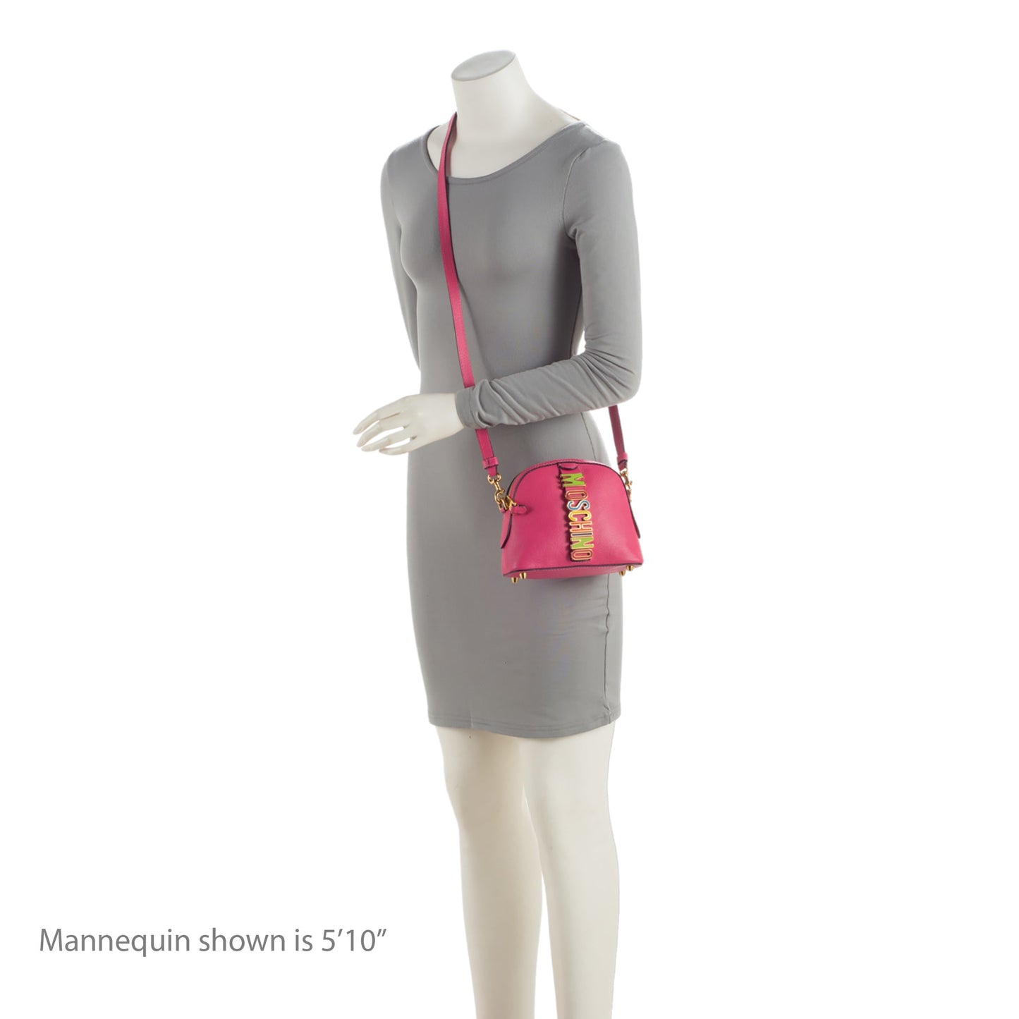 Moschino Leather Rainbow Letter Crossbody