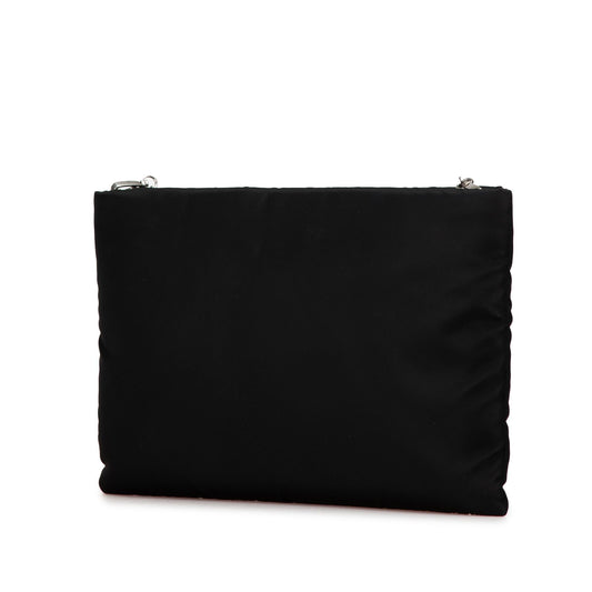 Prada Tessuto Catene Crystal Embellished Chain Crossbody