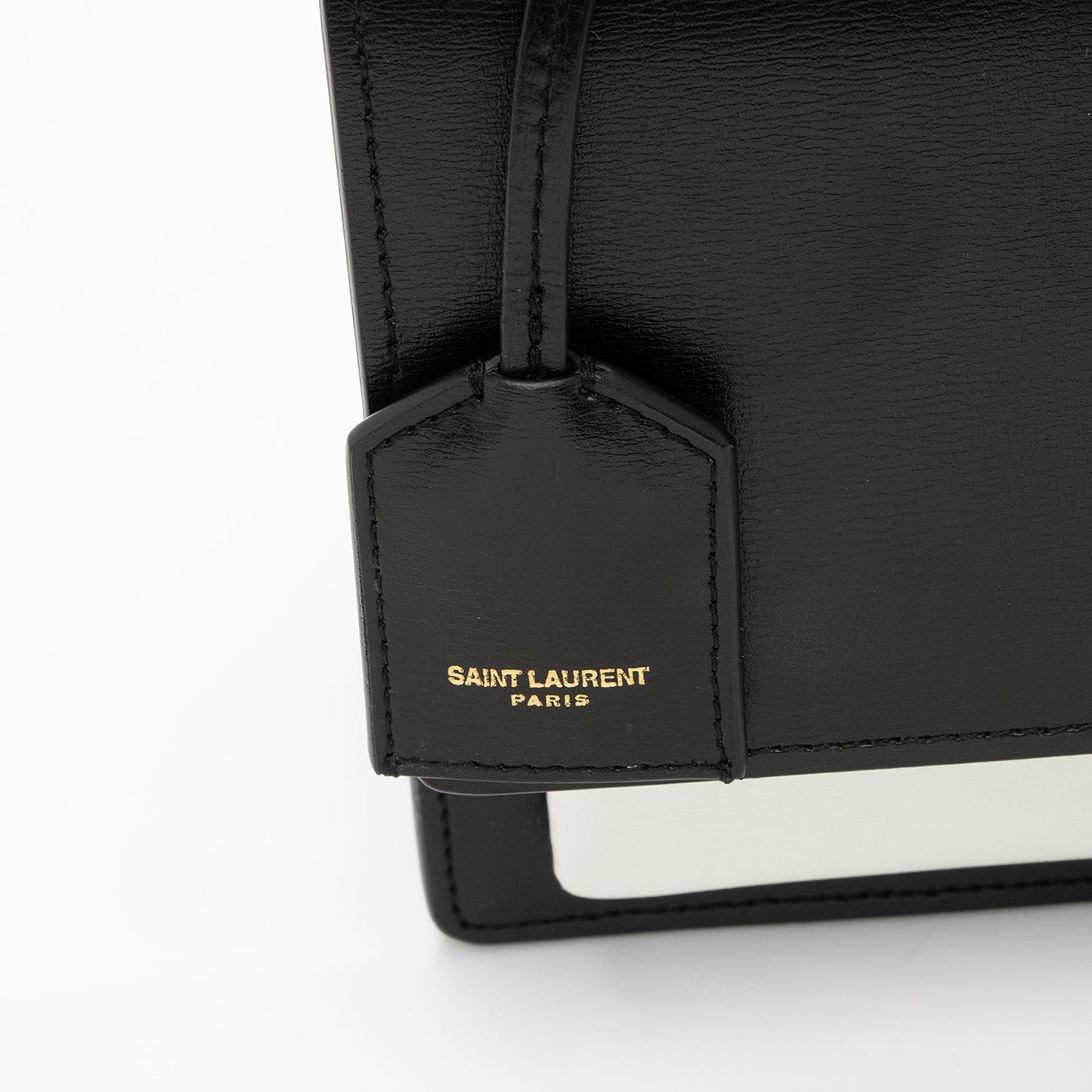Saint Laurent Bi-Color Grained Calfskin Monogram Sunset Medium Shoulder Bag (SHF-1CzWjR)