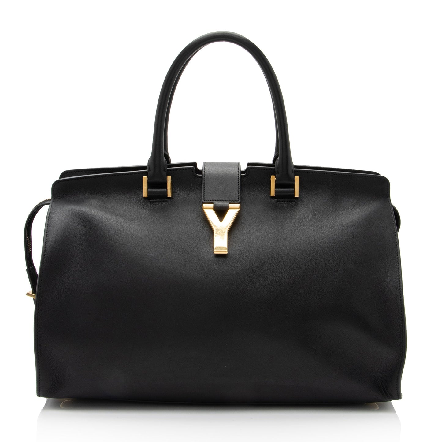 Saint Laurent Calfskin Cabas Chyc Medium Tote (SHF-vEmkbR)