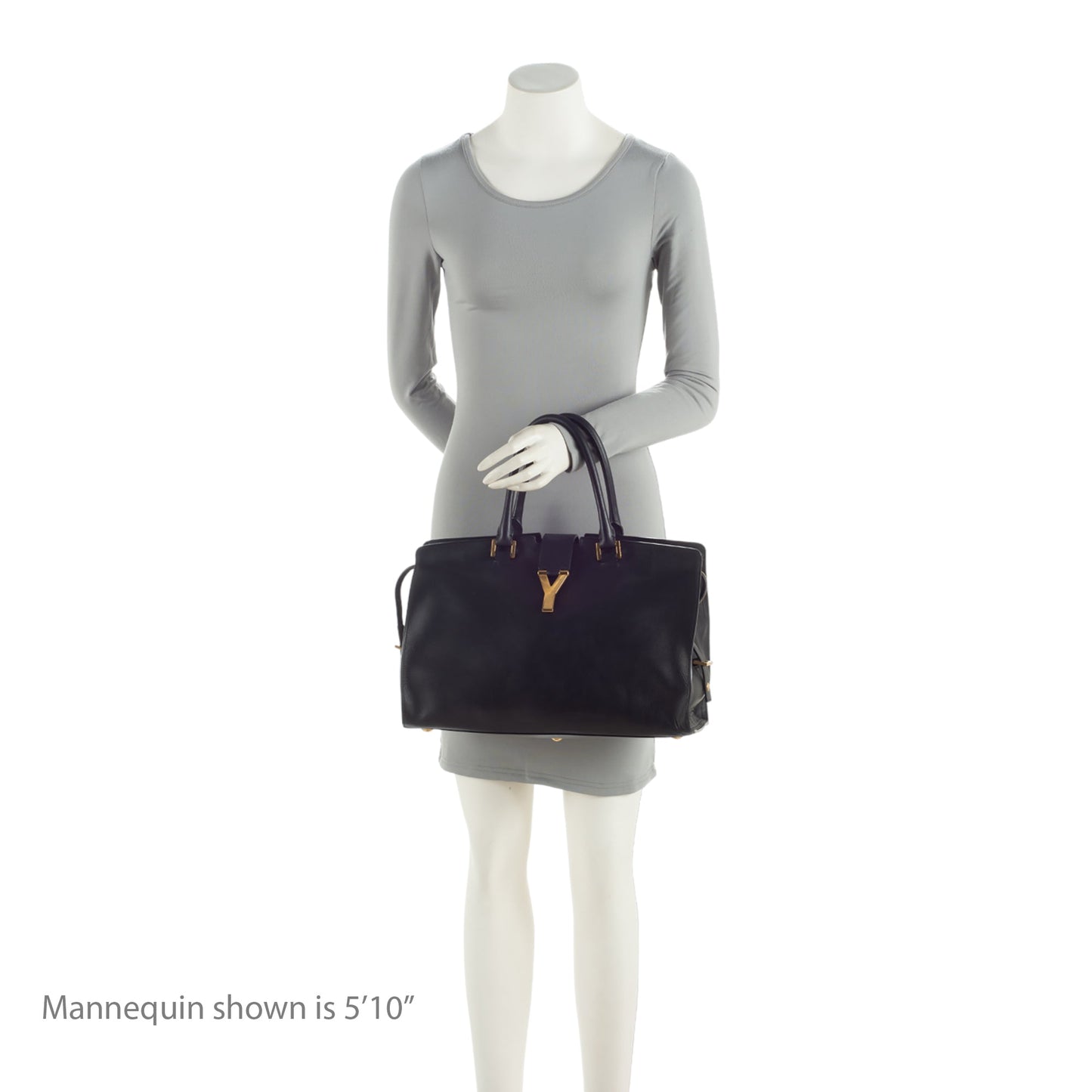 Saint Laurent Calfskin Cabas Chyc Medium Tote (SHF-vEmkbR)