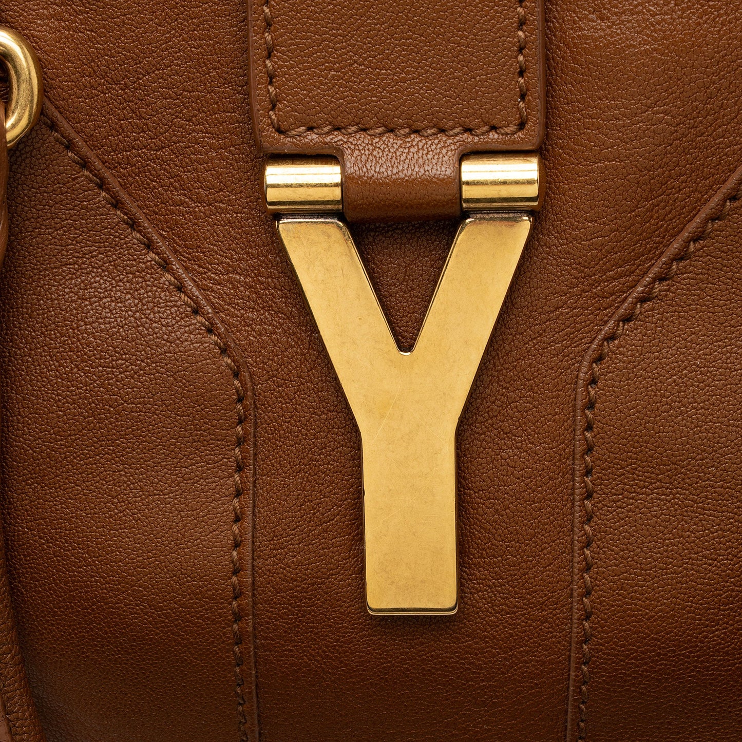 Saint Laurent Calfskin Cabas Chyc Medium Tote (SHF-Ivua2g)