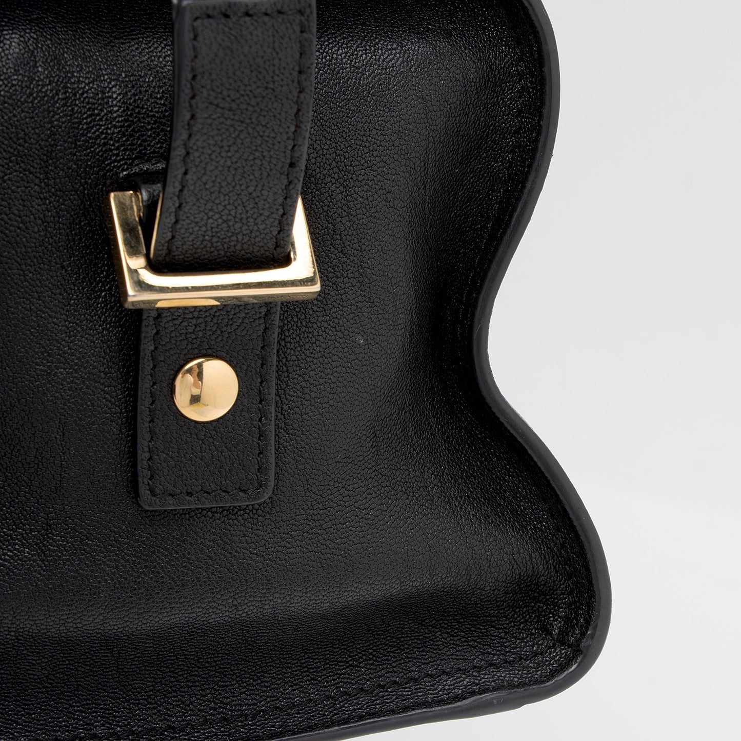 Saint Laurent Calfskin Cabas Chyc Small Tote (SHF-ntqfXK)