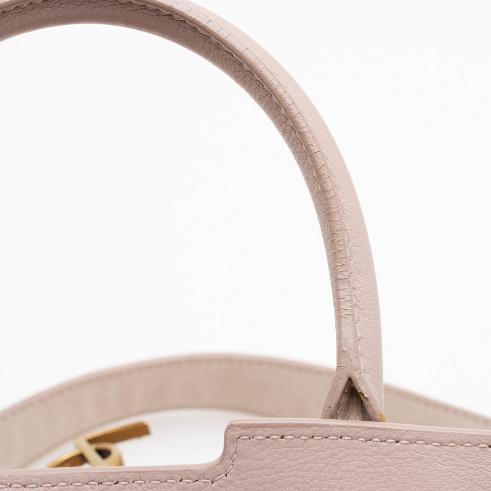 Saint Laurent Calfskin Monogram Cabas Downtown Small Satchel (SHF-16305)