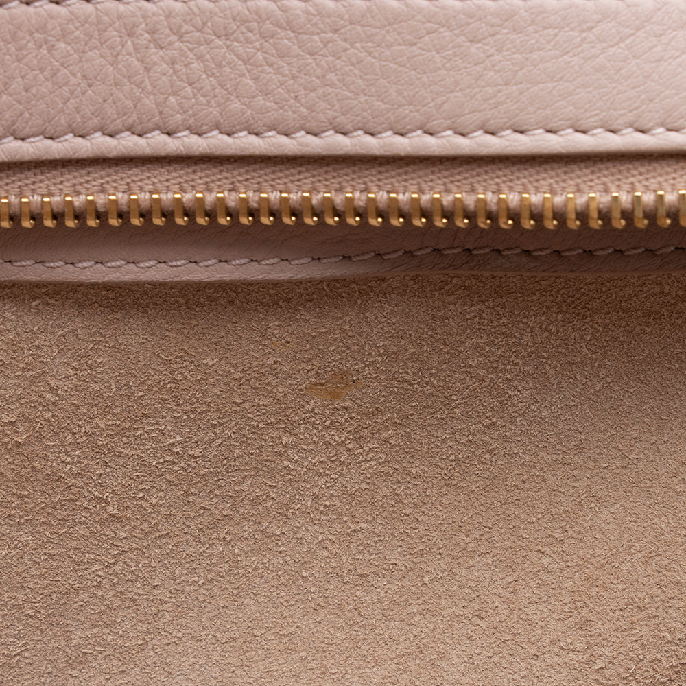 Saint Laurent Calfskin Monogram Cabas Downtown Small Satchel (SHF-16305)
