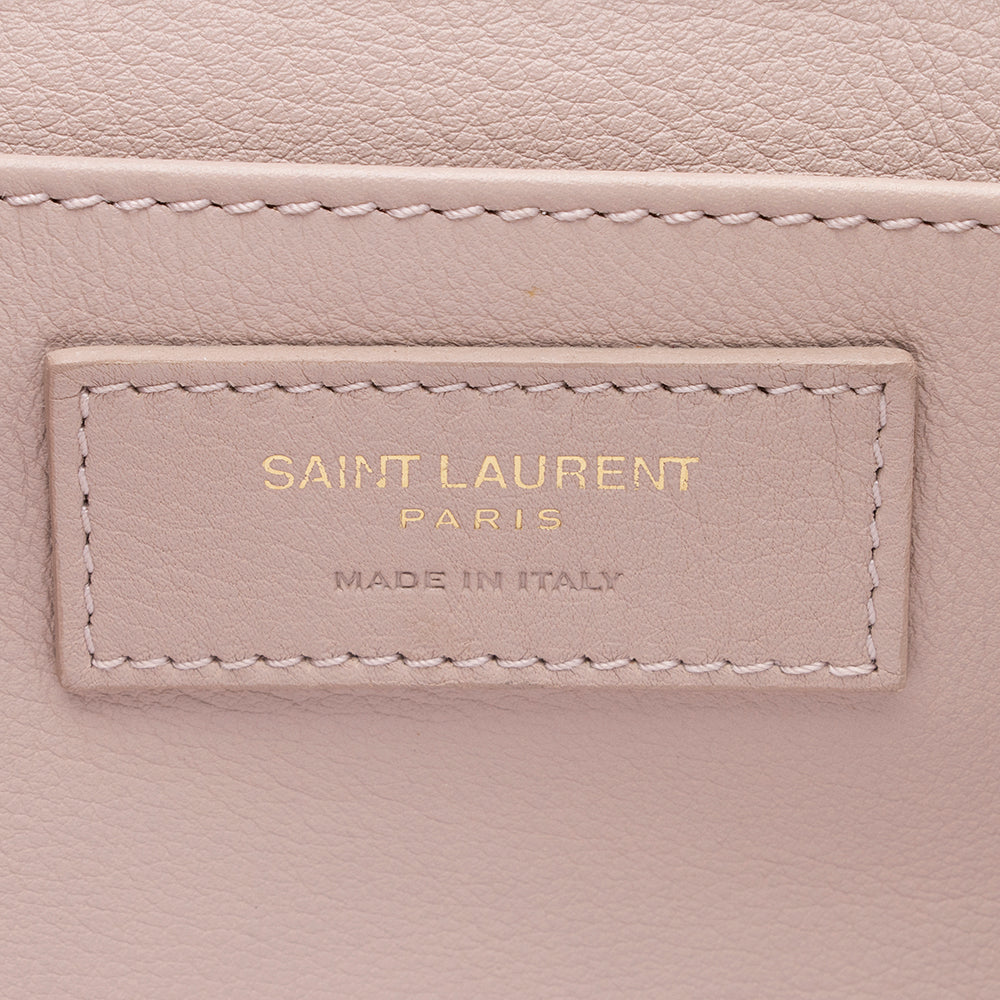 Saint Laurent Calfskin Monogram Cabas Downtown Small Satchel (SHF-16305)