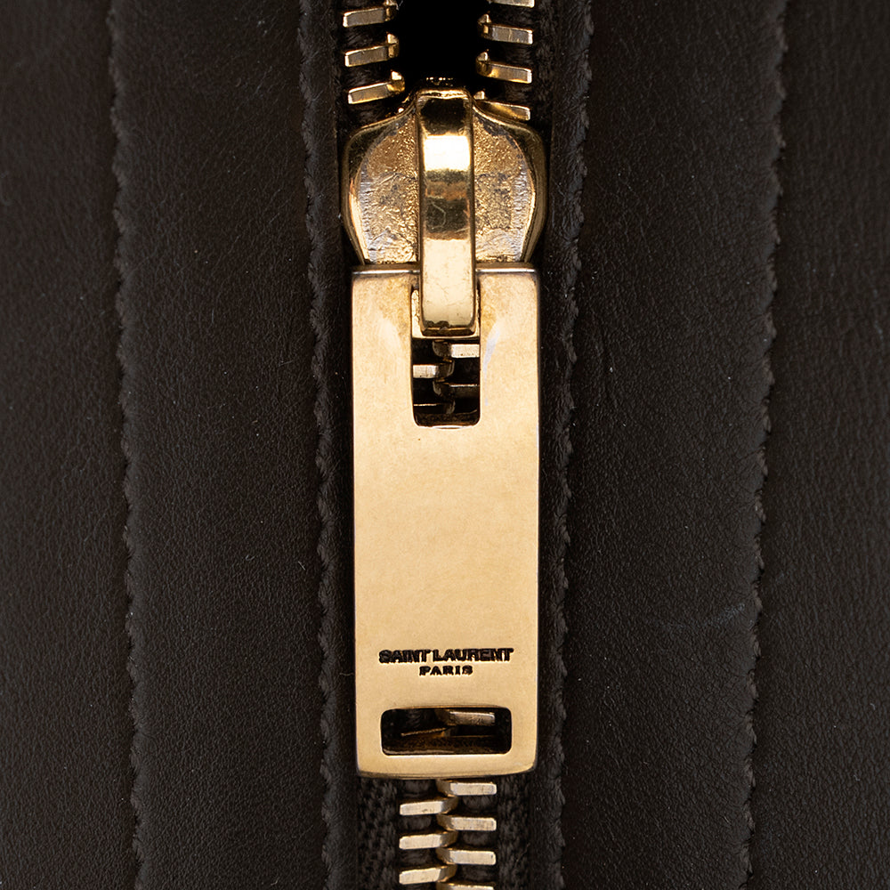 Saint Laurent Calfskin Cabas Downtown Small Satchel (SHF-19706)