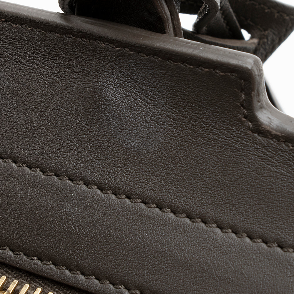 Saint Laurent Calfskin Cabas Downtown Small Satchel (SHF-19706)