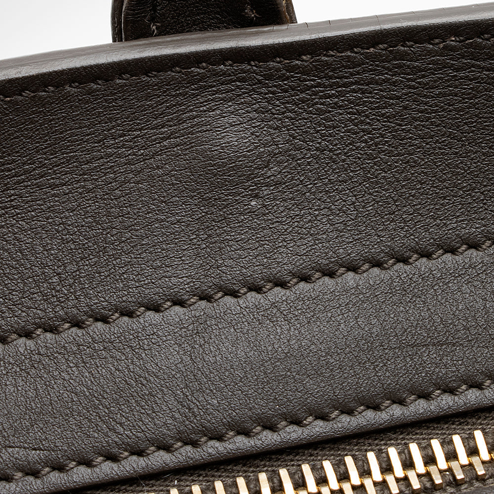 Saint Laurent Calfskin Cabas Downtown Small Satchel (SHF-19706)
