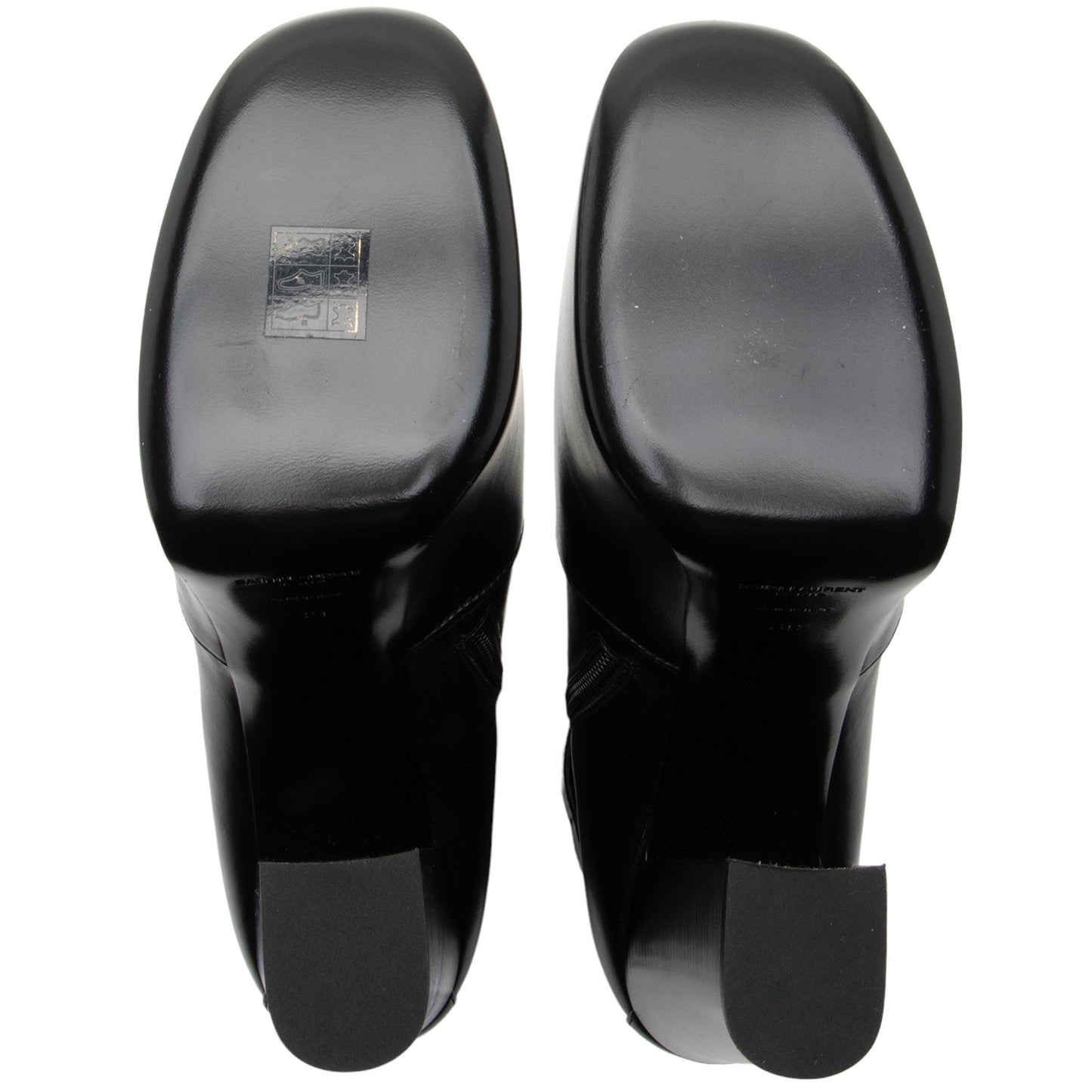 Saint Laurent Calfskin Cherry Platform Boots - Size 9 / 39 (SHF-edz4VV)