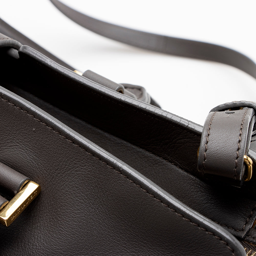 Saint Laurent Calfskin Classic Cabas Y Small Tote - FINAL SALE (SHF-15189)