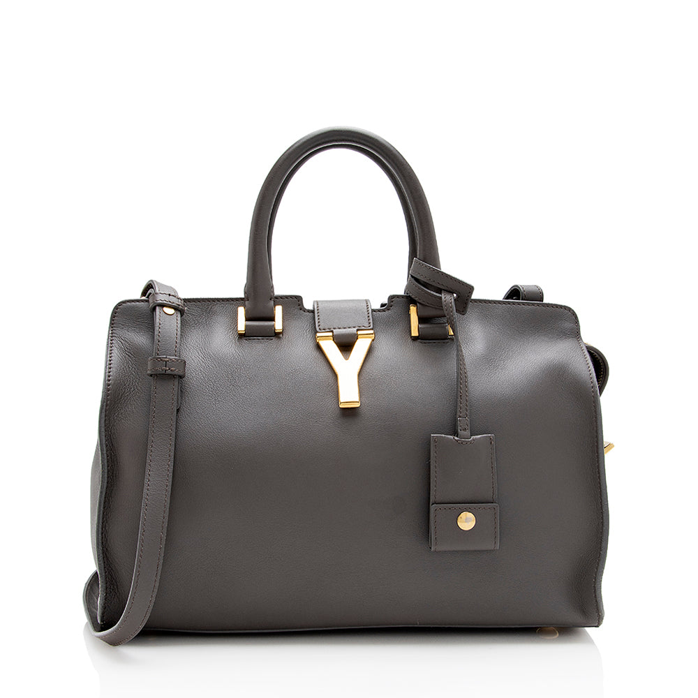 Saint Laurent Calfskin Classic Cabas Y Small Tote - FINAL SALE (SHF-15189)