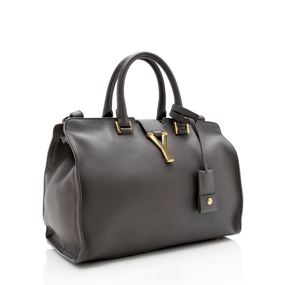 Saint Laurent Calfskin Classic Cabas Y Small Tote - FINAL SALE (SHF-15189)