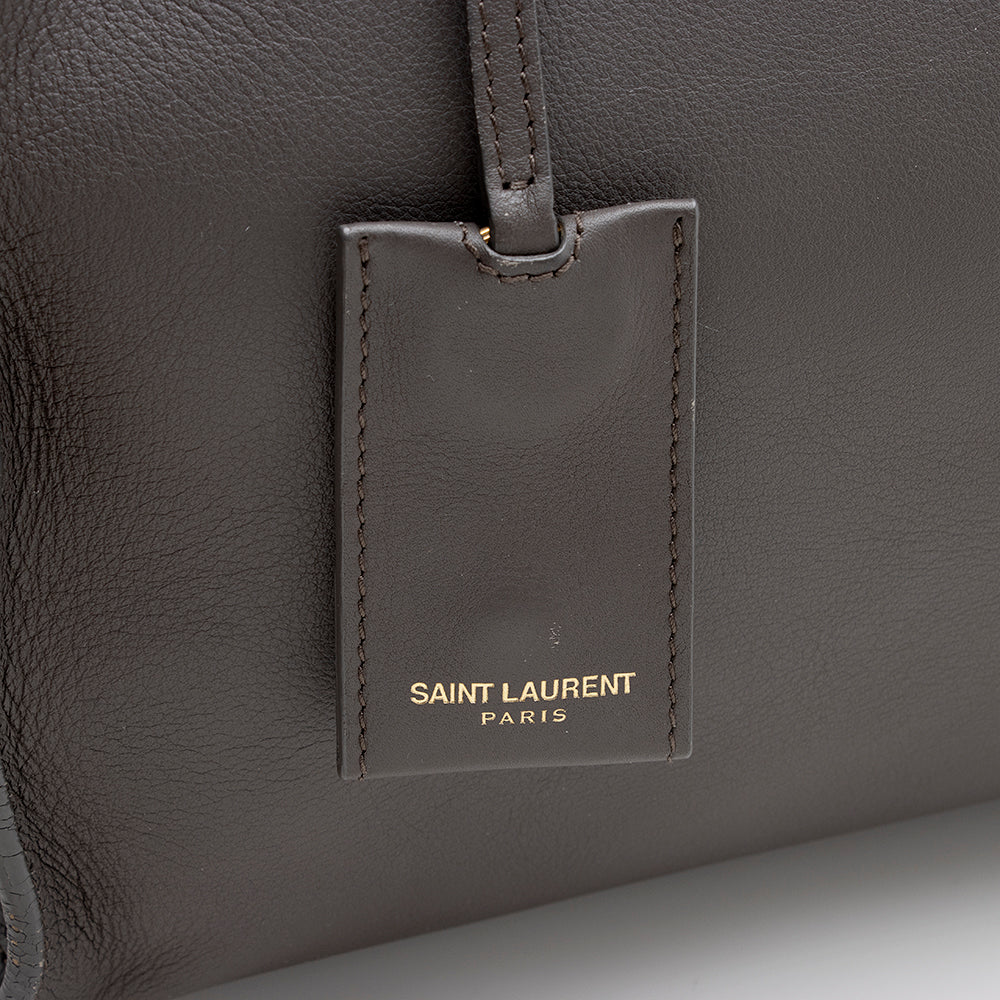 Saint Laurent Calfskin Classic Cabas Y Small Tote - FINAL SALE (SHF-15189)