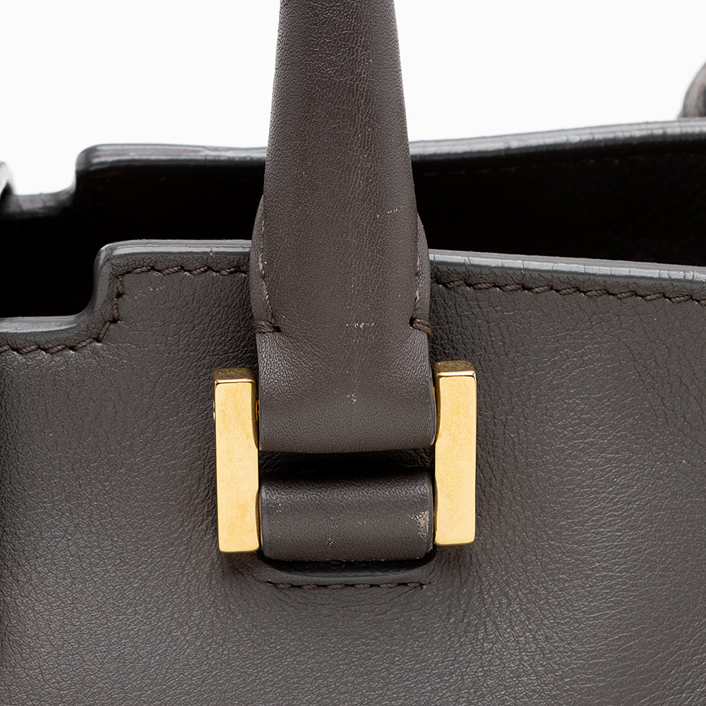 Saint Laurent Calfskin Classic Cabas Y Small Tote - FINAL SALE (SHF-15189)