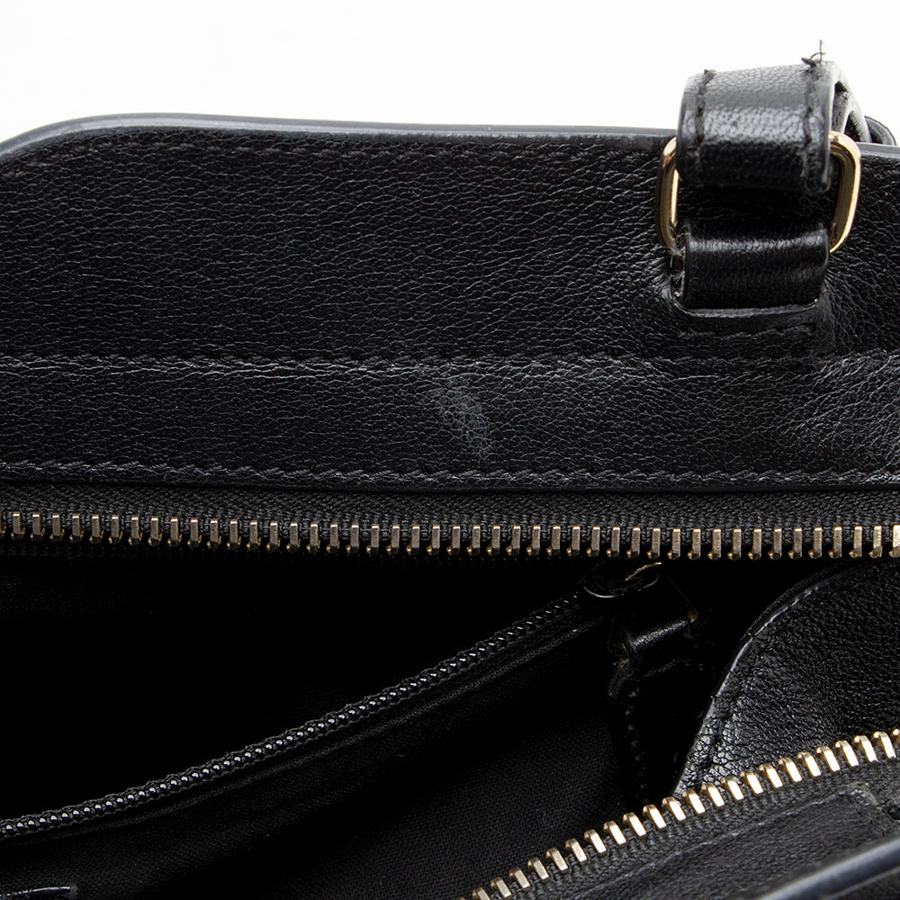 Saint Laurent Calfskin Cabas Chyc Small Tote (SHF-15965)