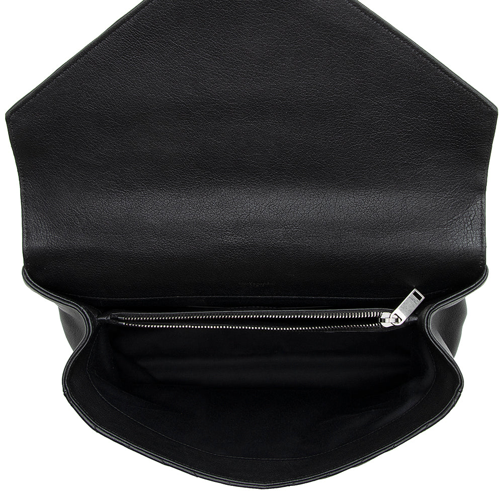 Saint Laurent Matelasse Calfskin Classic Monogram College Large Shoulder Bag (SHF-21810)