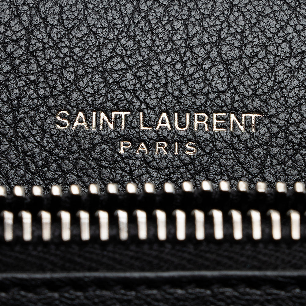 Saint Laurent Matelasse Calfskin Classic Monogram College Large Shoulder Bag (SHF-21810)