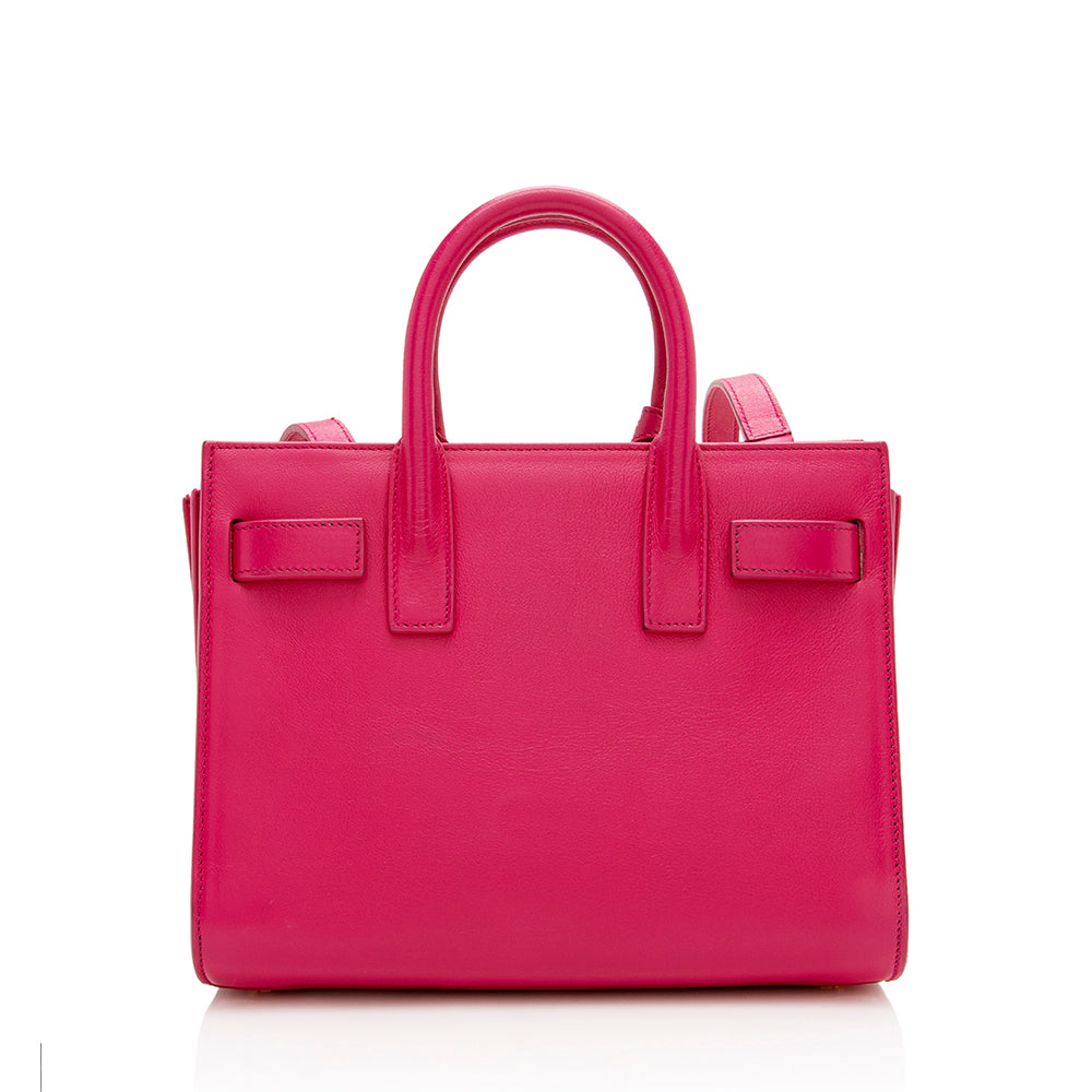 Saint Laurent Calfskin Classic Sac de Jour Nano Tote (SHF-13585)