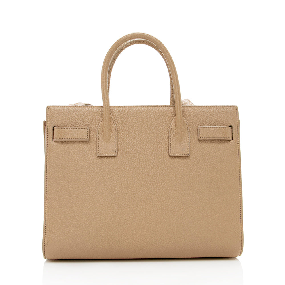 Saint Laurent Calfskin Classic Sac de Jour Nano Tote (SHF-16258)