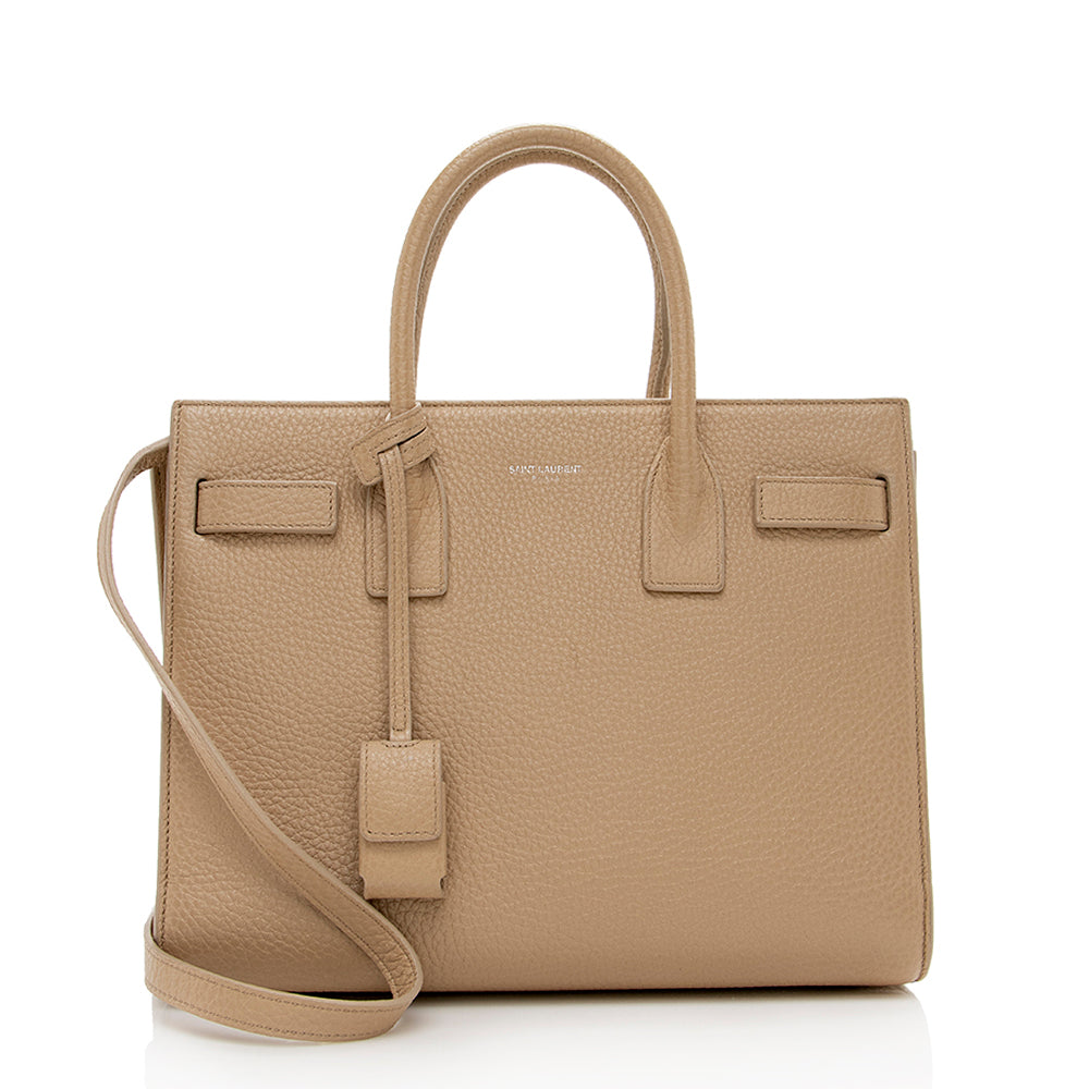 Saint Laurent Calfskin Classic Sac de Jour Nano Tote (SHF-16258)
