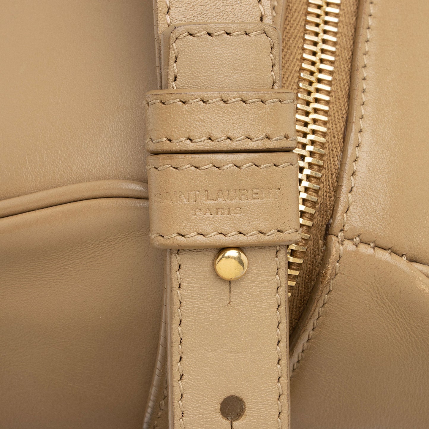 Saint Laurent Calfskin Duffle 6 Satchel (SHF-ZZBrpg)