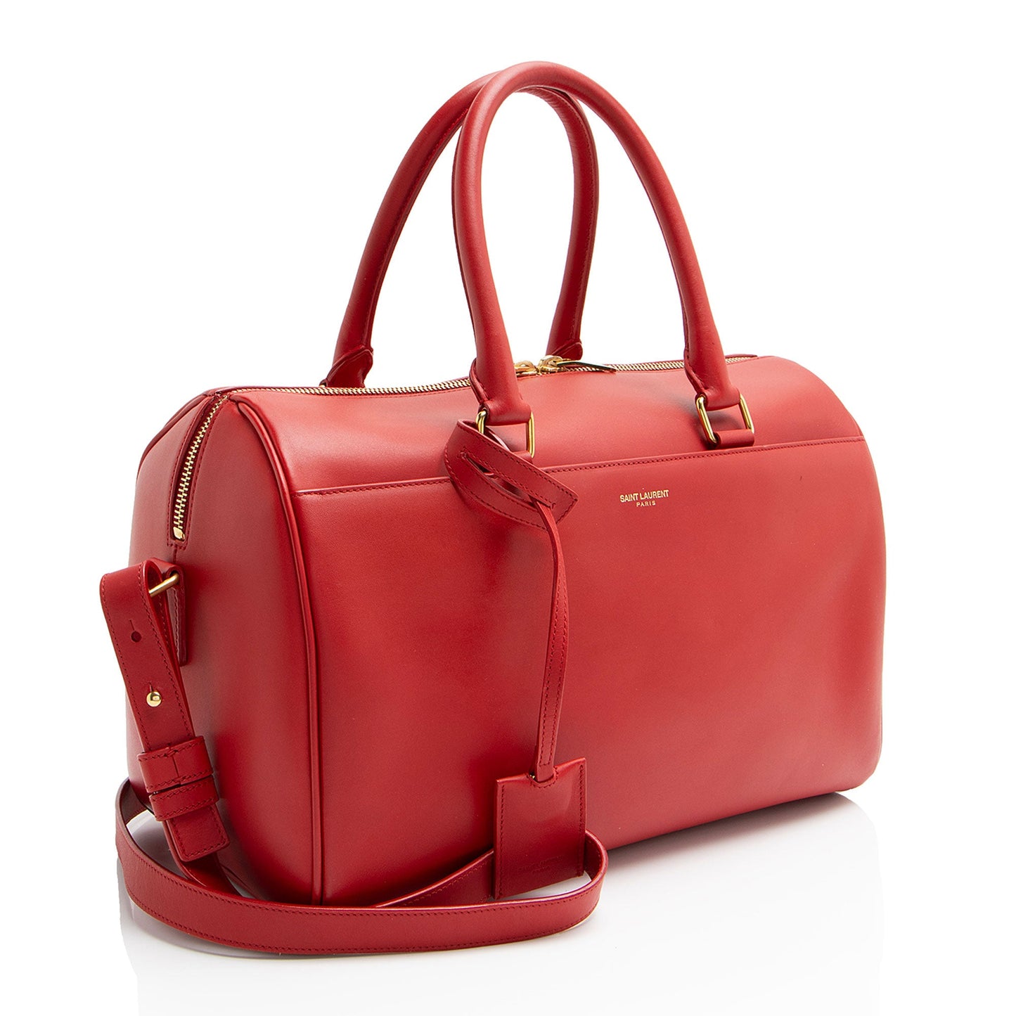 Saint Laurent Calfskin Duffle 6 Satchel