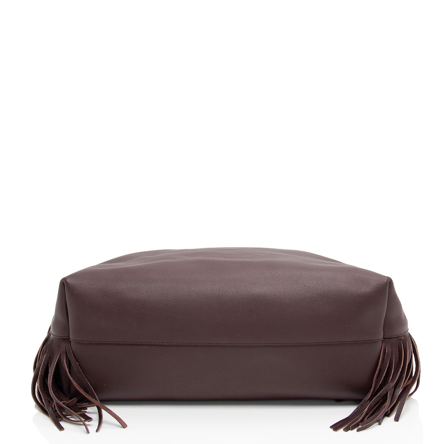 Saint Laurent Calfskin Fringe Large Shopping Tote (SHF-h6dSh9)