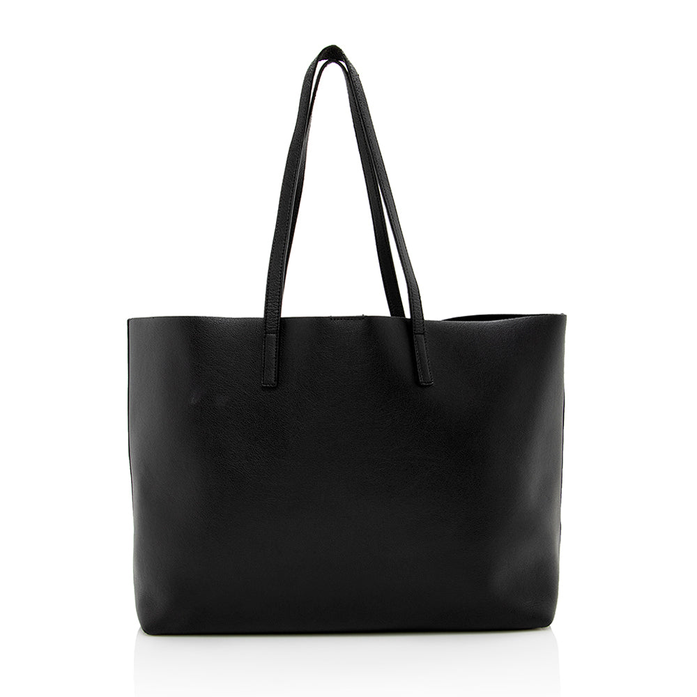 Saint Laurent Calfskin Large Shopping Tote - FINAL SALE (SHF-16264)