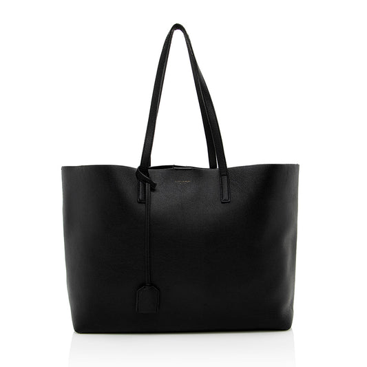 Saint Laurent Calfskin Large Shopping Tote - FINAL SALE (SHF-16264)