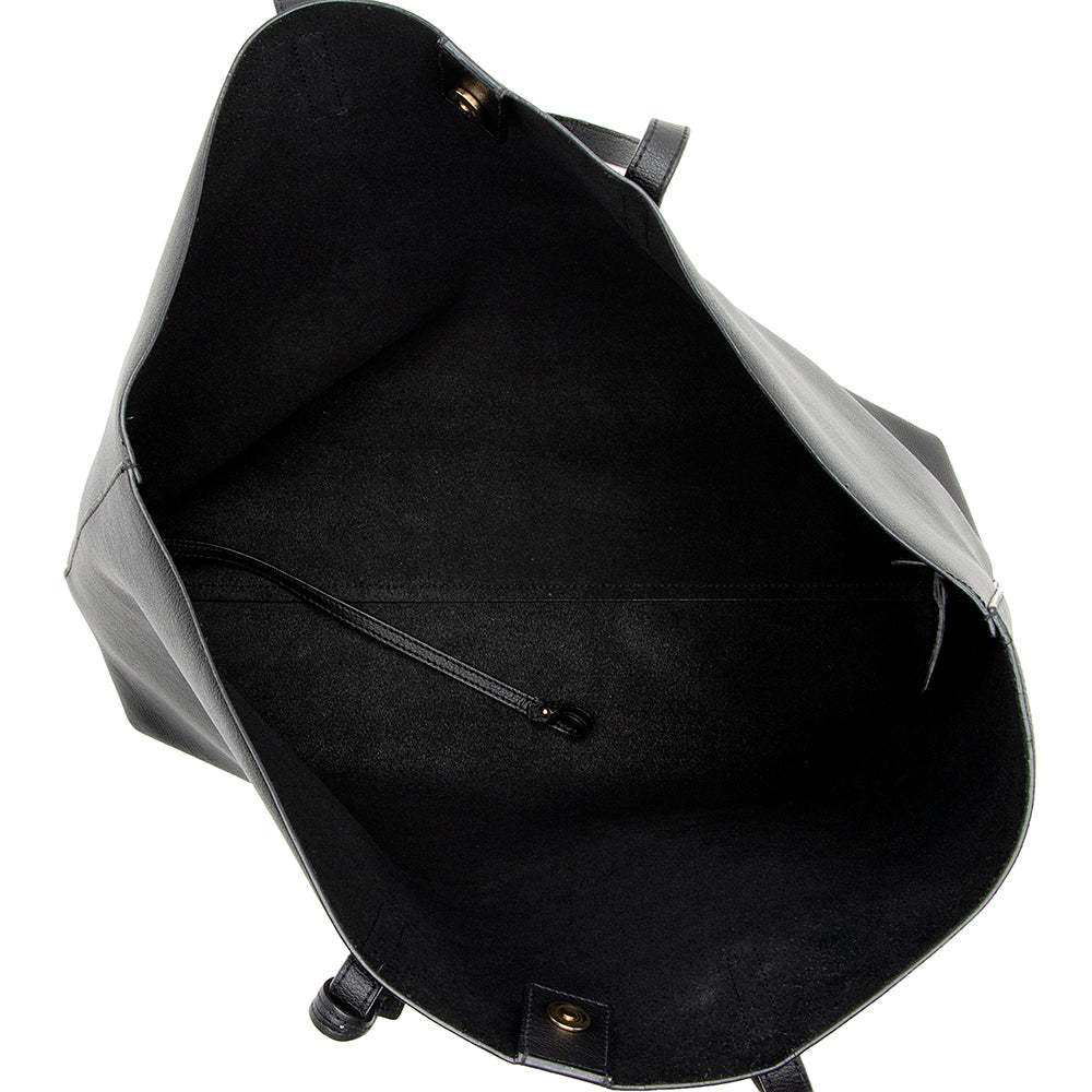 Saint Laurent Calfskin Large Shopping Tote - FINAL SALE (SHF-16264)