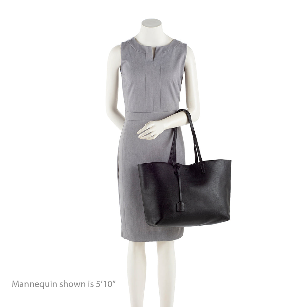 Saint Laurent Calfskin Large Shopping Tote - FINAL SALE (SHF-16264)