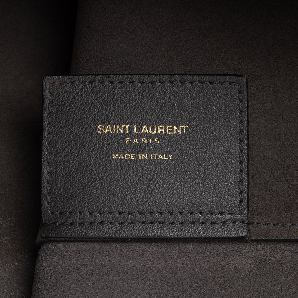 Saint Laurent Calfskin Large Shopping Tote (SHF-16993)