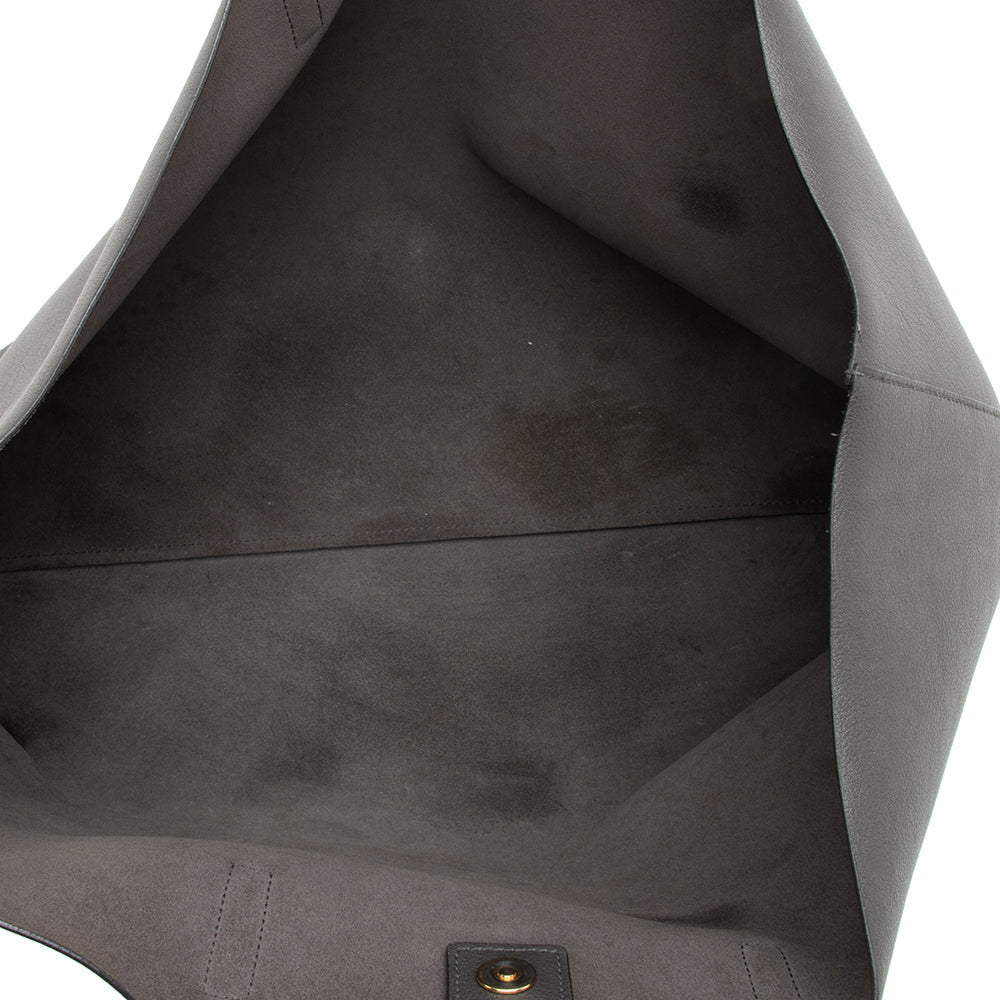 Saint Laurent Calfskin Large Shopping Tote (SHF-16993)