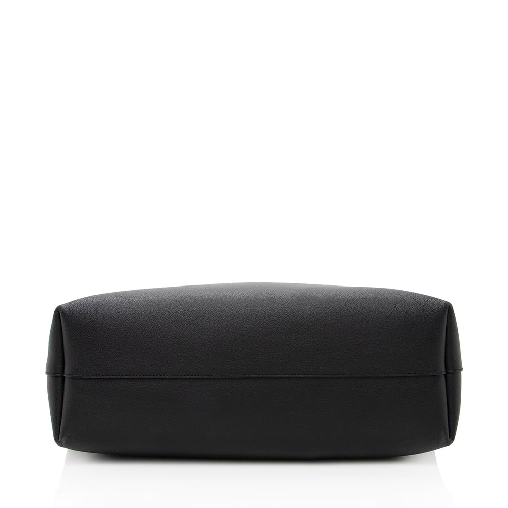 Saint Laurent Calfskin Large Shopping Tote (SHF-18421)