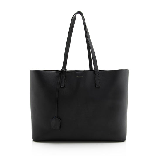 Saint Laurent Calfskin Large Shopping Tote (SHF-22494)