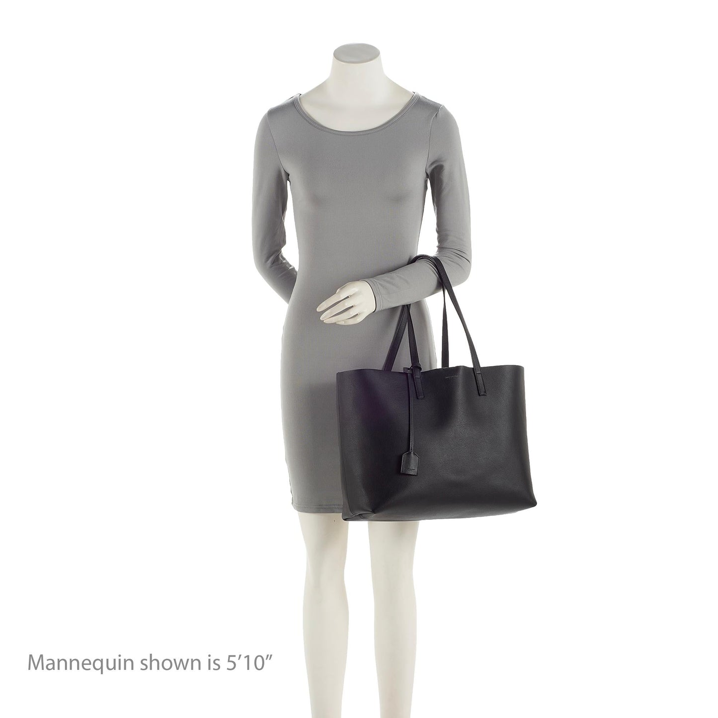Saint Laurent Calfskin Large Shopping Tote (SHF-22494)