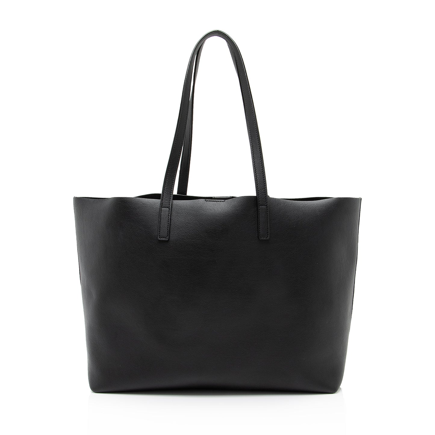 Saint Laurent Calfskin Large Shopping Tote (SHF-23053)