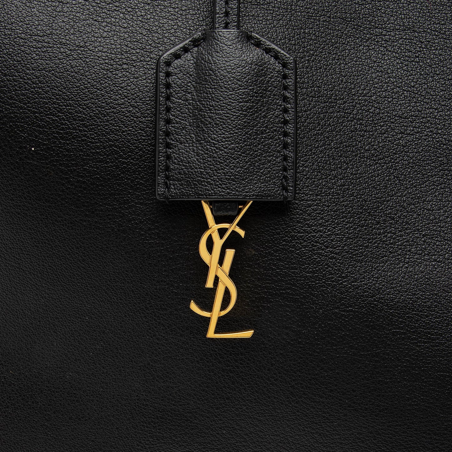 Saint Laurent Calfskin Large Shopping Tote (SHF-23053)