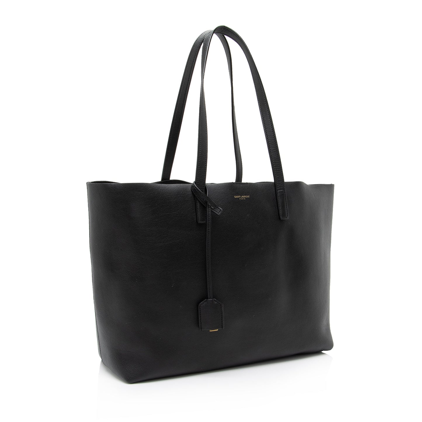 Saint Laurent Calfskin Large Shopping Tote (SHF-23053)