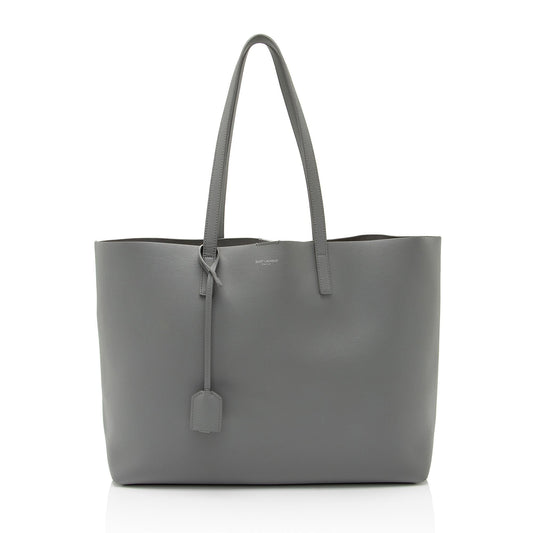 Saint Laurent Calfskin Large Shopping Tote (SHF-pwhKvE)
