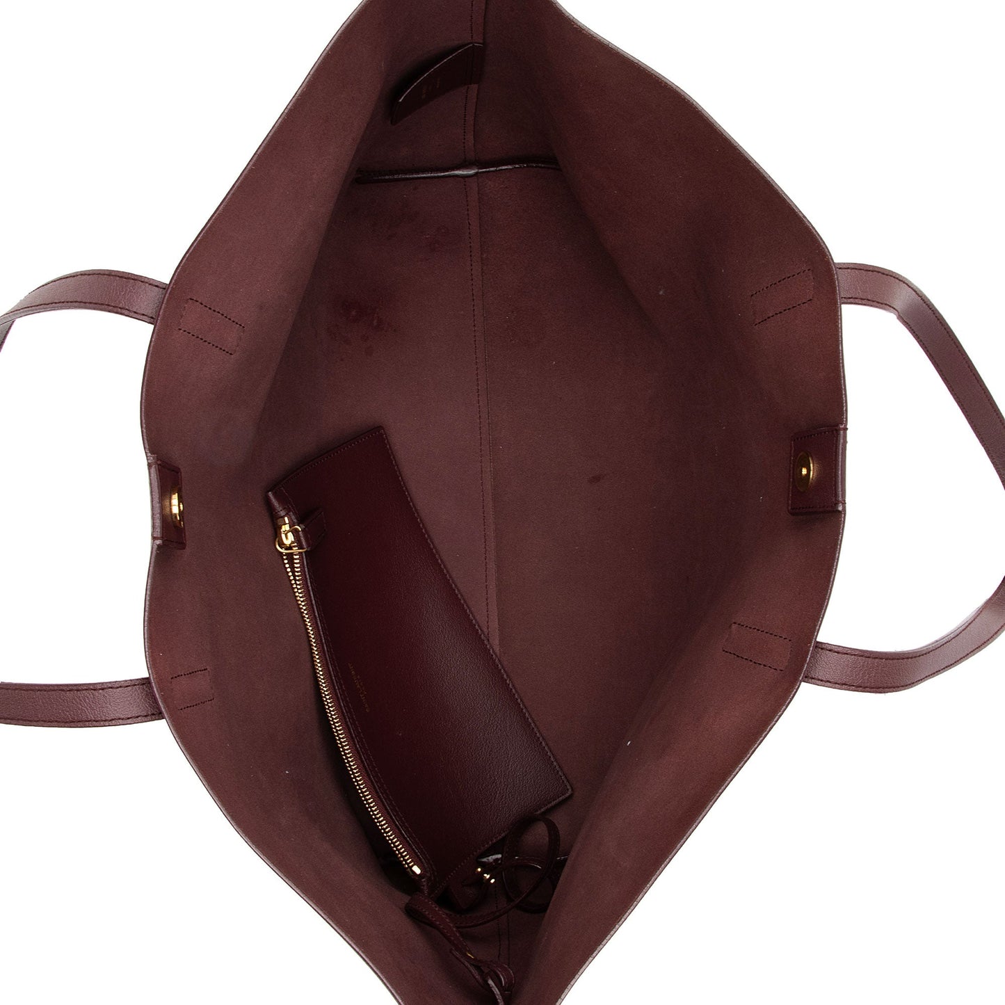 Saint Laurent Calfskin Large Shopping Tote