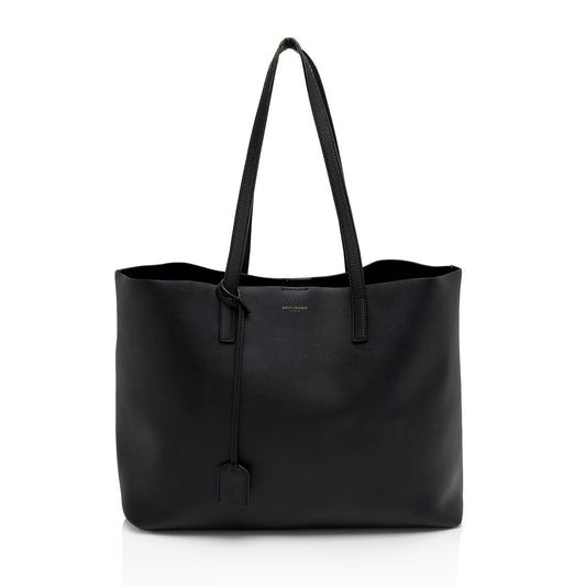 Saint Laurent Calfskin Large Shopping Tote (SHF-wdJx5S)