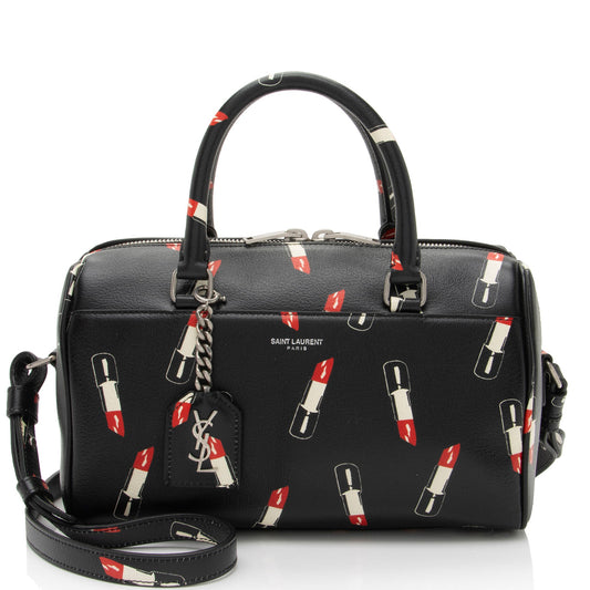 Saint Laurent Calfskin Lipstick Baby Duffle Bag (SHF-0OJW25)
