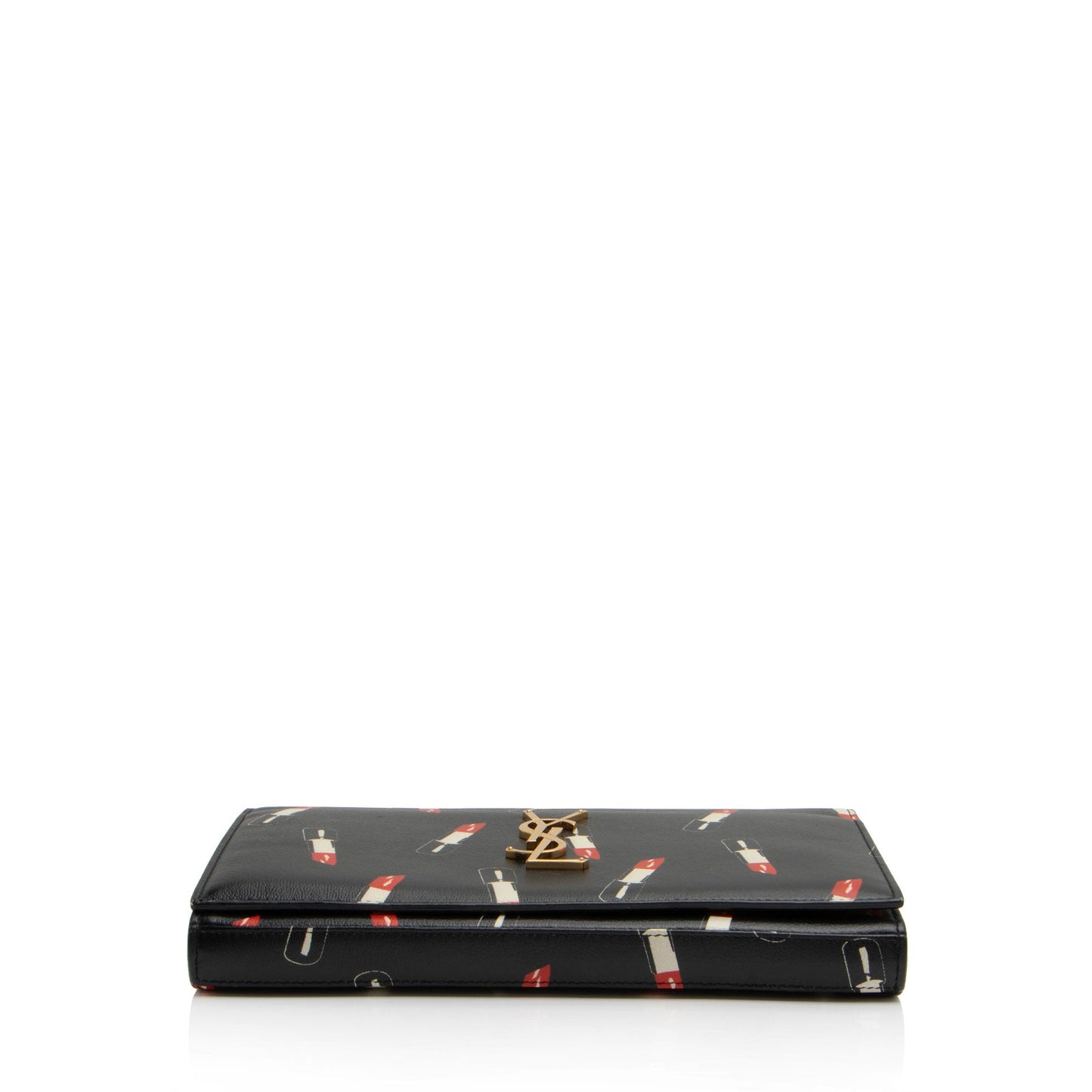 Saint Laurent Calfskin Lipstick Monogram Wallet on Chain