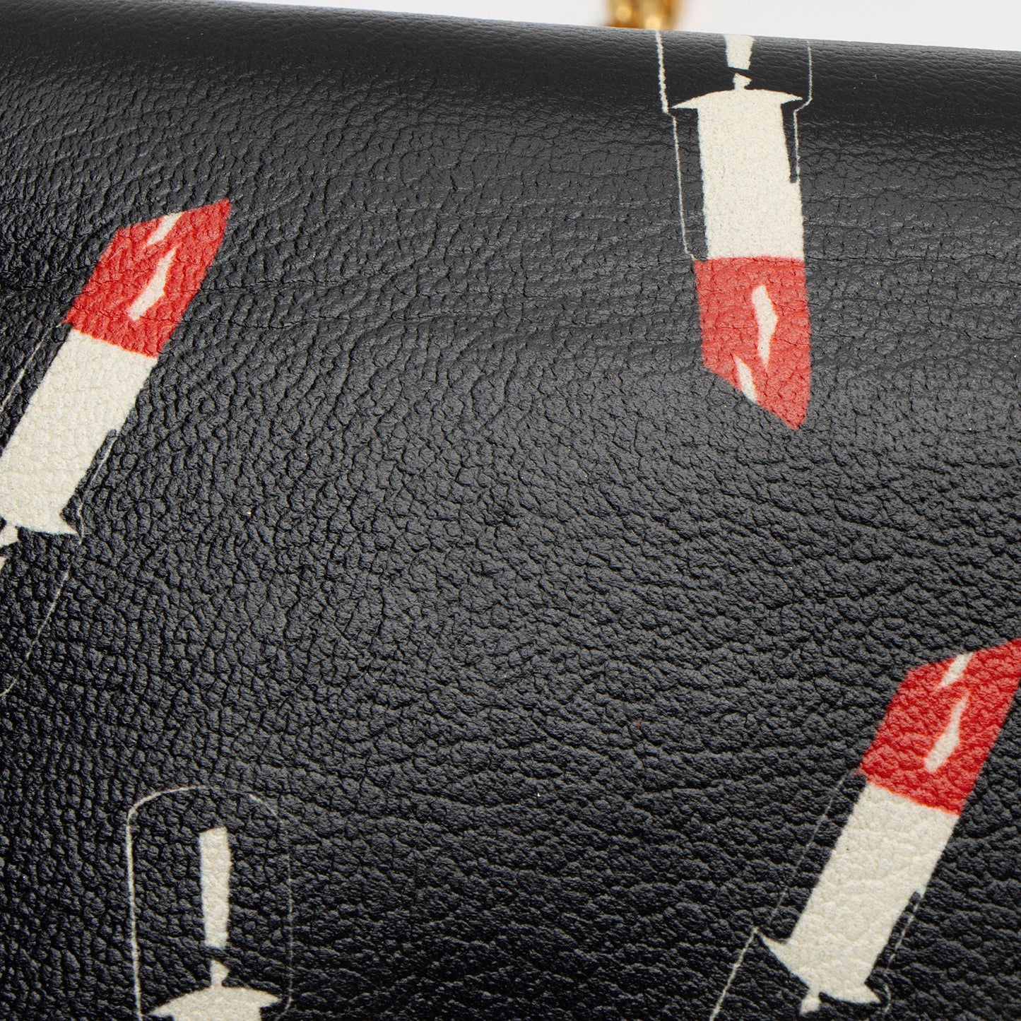 Saint Laurent Calfskin Lipstick Monogram Wallet on Chain