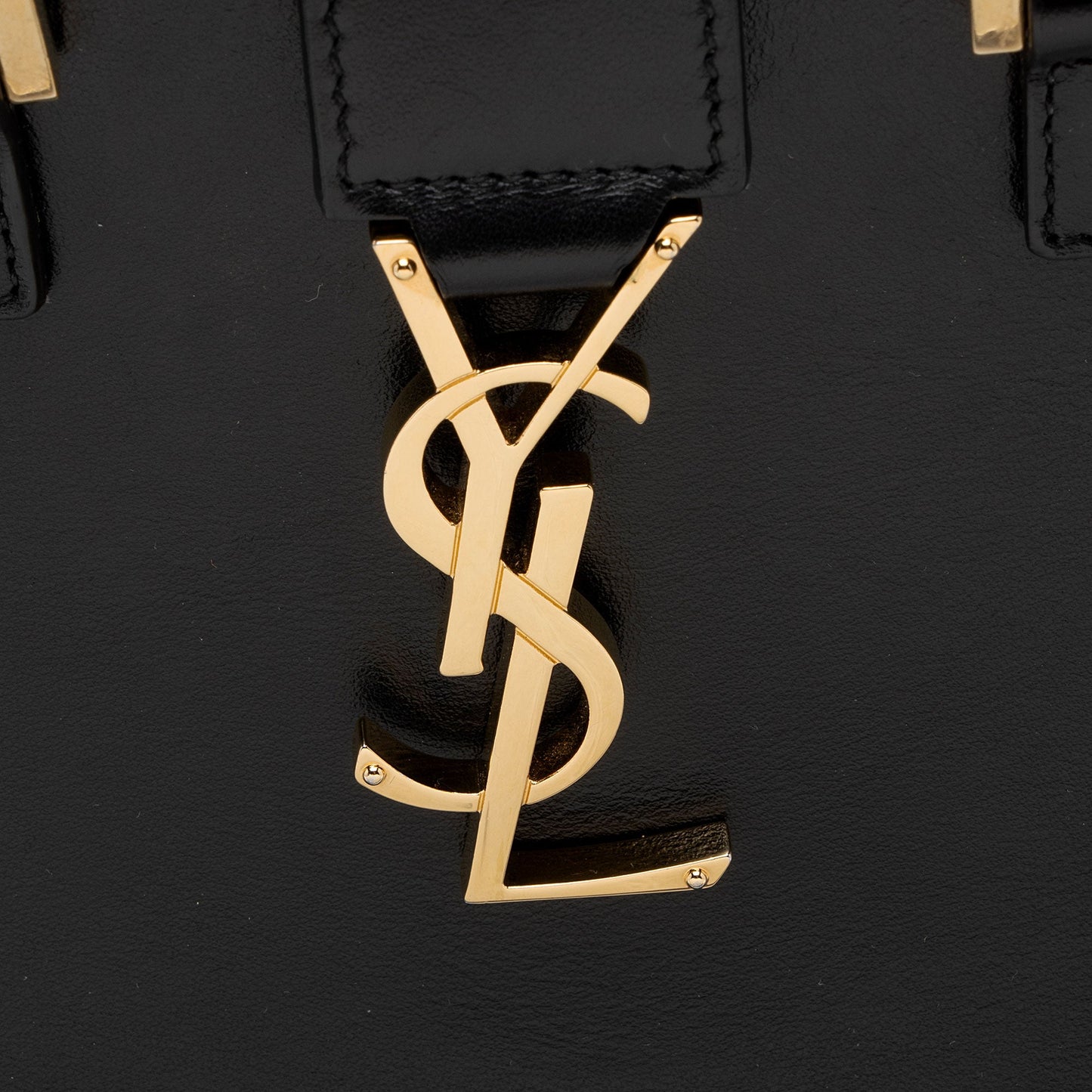 Saint Laurent Calfskin Monogram Baby Cabas Tote (SHF-Emwqyt)