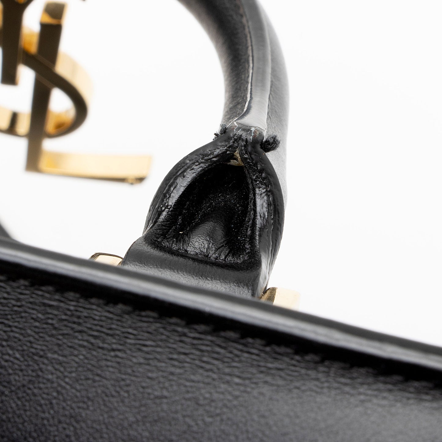 Saint Laurent Calfskin Monogram Baby Cabas Tote (SHF-Emwqyt)