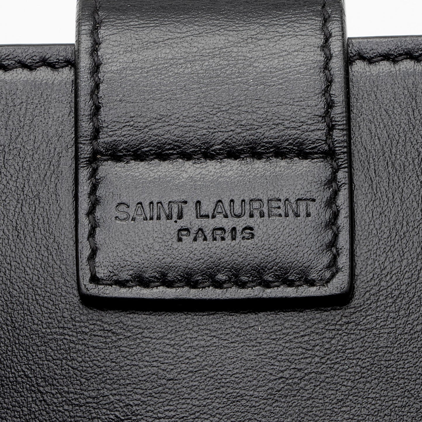 Saint Laurent Calfskin Monogram Baby Cabas Tote (SHF-Emwqyt)