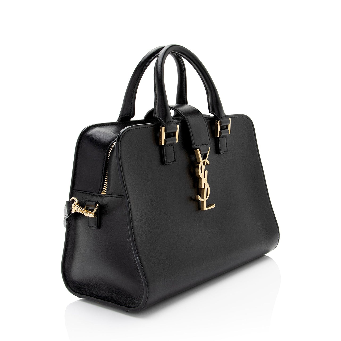 Saint Laurent Calfskin Monogram Baby Cabas Tote (SHF-Emwqyt)
